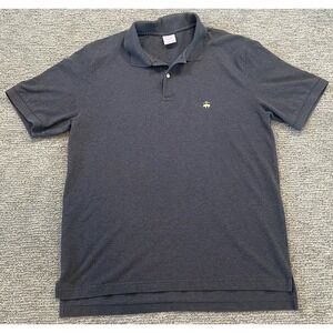 Brooks Brothers Gray Performance Polo Shirt Original Fit‎ Large Logo